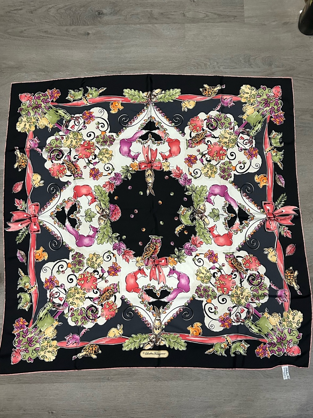 Salvatore Ferragamo Large Silk Scarf